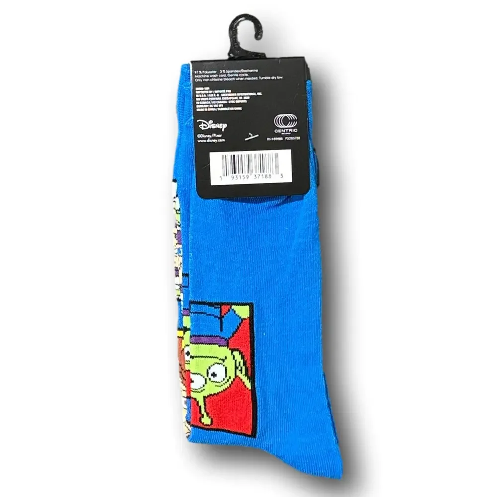 3/$20 Toy Story Woody, Buzz Lightyear, & Alien Pixar Funny Crew Socks - NWT